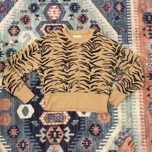 Madewell tiger print sweatshirt